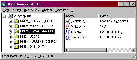 Registrierungseditor